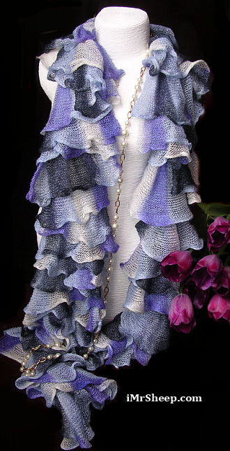 Flounced Summer Scarf, Irene & Mr.Sheep Co.