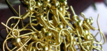 Shepherd hook, gold tone