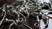 Shepherd hook, silver tone