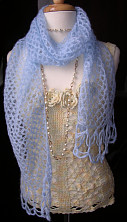 Irene & Mr.Sheep Knitwear, Blue Cloud Stole