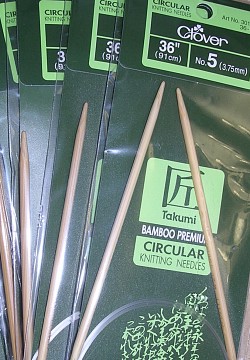 Clover Bamboo Knitting Needles, 36 inches