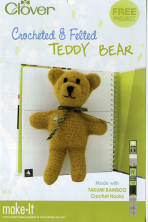 Crocheted and Felted Teddy Bear