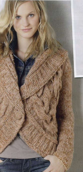 Cable Stitch Sweater, Burda Tricot