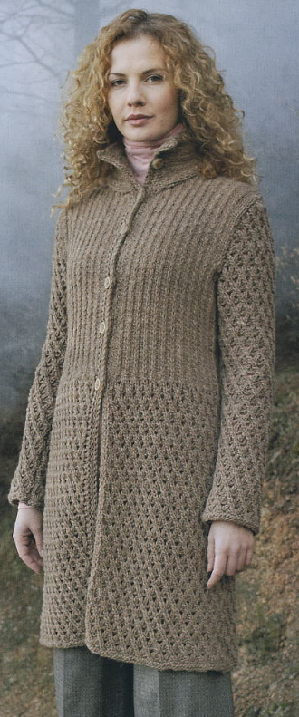 Ajoure Coat, Fait Main Tricot No. 13