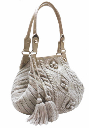 Pearl Grey Handbag, Moda Knitting 562