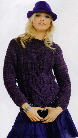 Giant Cable Pullover, Sandra No. 9 2011