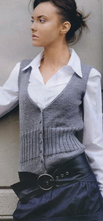 Waistcoat, Susanna knitting magazine