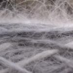 100% Angora 4 ply, suitable for machine knitting