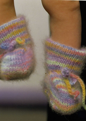 Angel Angora Booties, Suss Cousins Hollywood Knits