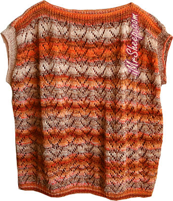 AJOURE PAPAYA MARL PULLOVER, Irene & Mr. Sheep Co.