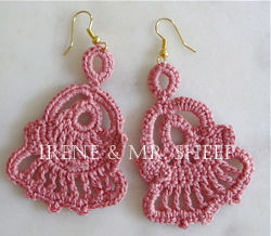 Irene & Mr. Sheep CROCHETED EARRINGS