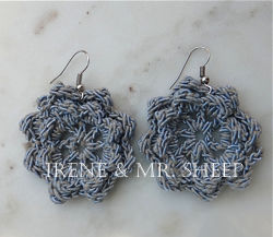 Irene & Mr. Sheep CROCHETED EARRINGS