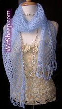 Irene & Mr.Sheep Knitwear, Blue Cloud Stole