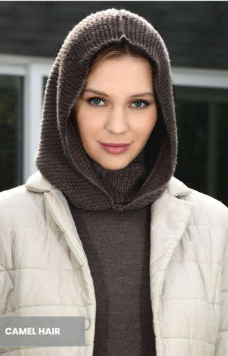 CAMEL HAIR SNOOD-COLLAR, Lana Gatto