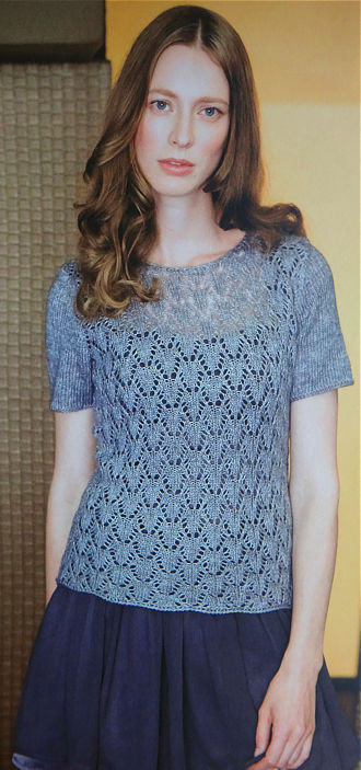 LEAF LACE PULLOVER, Lana Grossa Filati Hanknitting Fall-Winter 2012