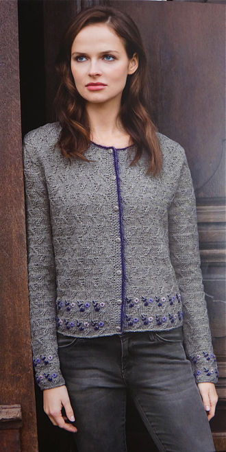 FOLK-STYLE CARDIGAN, Lang Book 244