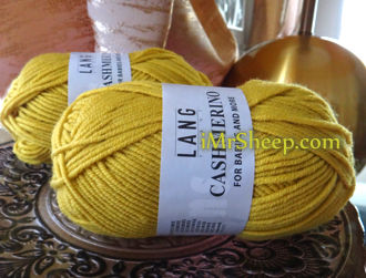 Lang CASHMERINO [55% Merino Extrafine, 33% Acrylic, 12% Cashmere], Double Knit 
