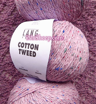 Lang COTTON TWEED [67% Cotton, 24% Silk, 9% Polyester], Double Knit