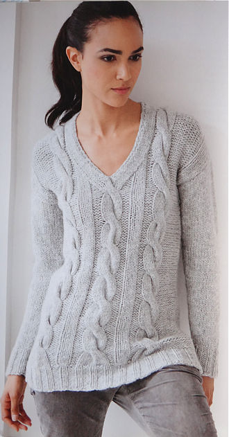 V-NECK PULLOVER, Filati Handknitting No. 45