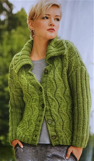 BIG STITCH CARDIGAN, Sabrina Magazine