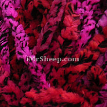On Line MAXIMA [100% Acrylic], Knit Fuax Fur, 16 Berries